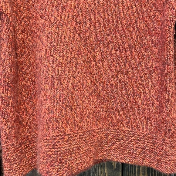 Mariele Waithe Cashmere Sweater S Red Marled Turtleneck Soft Stretch Cozy Winter - Picture 7 of 8